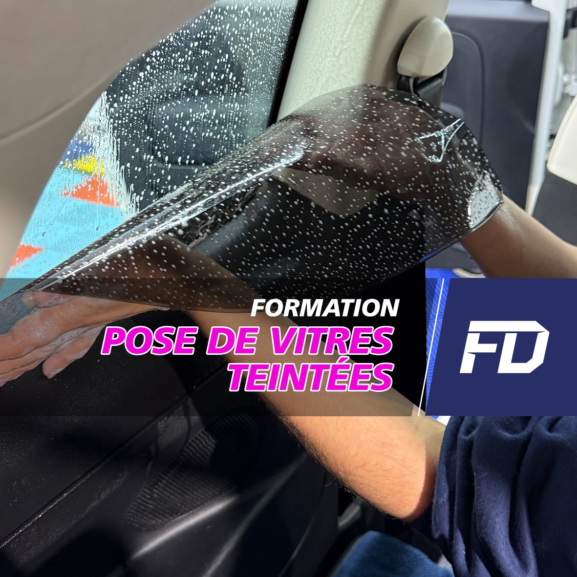 apprendre la pose de film teinté automobile pour les tunisien. Meilleur centre de formation
